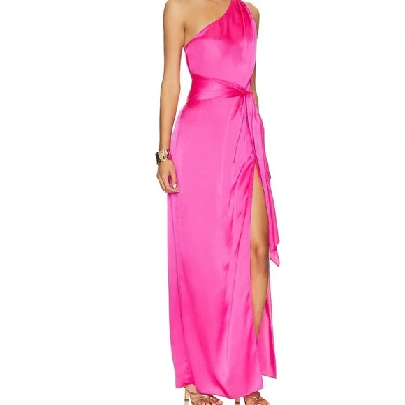Amanda Uprichard Delmar Gown Pink - Picture 2 of 6